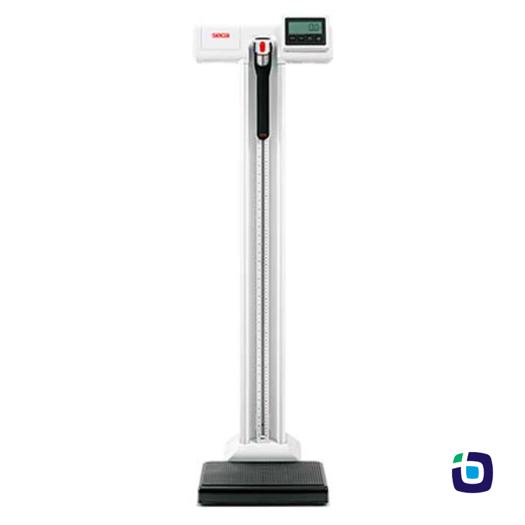 Bascula digital de columna 250 kg div 100g tara hold IMC c/estadimetro mecanico sin eliminador